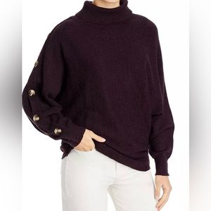 NWT - Tenley Cowl-neck Dolmen Sleeve Sweater in Eggplant